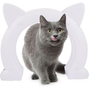 27 X 5.5 X 22,5 Cm (L) Blanc-Intérieur De Chat Porte - Intérieur De Chat Porte - Portes Pour Animaux De Compagnie - Neuf
