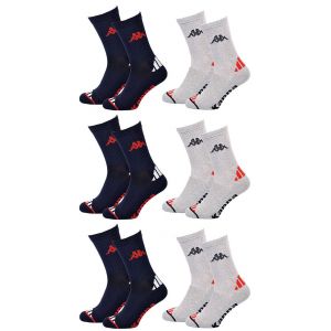 Chaussettes Homme Kappa 6 Paires Premium Crew 2787ass - Neuf