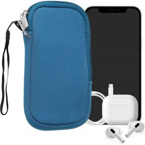 KAL-Housse Universelle Smartphone - Pochette De Protection 16,5 X 8,9 Cm Pour Téléphone Portable L - 6,5"" En Néoprène Bleuet - Neuf