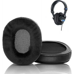 KAL-Oreillettes En Tissu Doux De Remplacement Compatible Avec Les Casques Sony Mdr-506 Mdr-V6 Mdr-Cd900St Ath-M40X M30X M50X Sans Fil Coussinets D'Oreilles (Tissu Doux/Mousse Haute Densit&eacute;) - Neuf