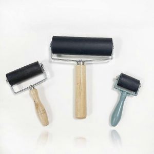 Nouveau,Approprié 3 Pcs Rouleau En Caoutchouc Impression Artisanat Brayer Rouleau En Caoutchouc Pour Rouleau D'encre D'art Pour La Gravure - Neuf