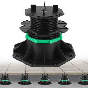 30x Plots r&eacute;glables 72-140mm Plot pour dalle r&eacute;glable Pour pierre et carrelage Plots Avec anneau de fixation - Neuf