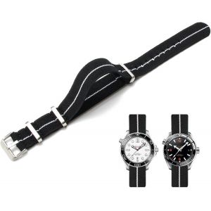 Bracelet De Montre Nylon Élastique 18mm 20mm 22mm Nato Style Militaire Balistiques Marine Parachute Réglable Nylon Tressé Tissu Bracelet Remplacement Band Pour Homme Femme.[U2869] - Neuf