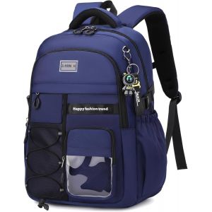 CHECARZHN--NO1-Sac À Dos Scolaire Pour Garçons, Cartable Adolescente Résistant À L'Eau Pour L'École Primaire Collège Et Lycée, Sac Ecole Garcon Décontracté Pour Les Voyages - Neuf