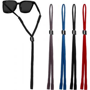 Bnhgo-Ajustable Cordons À Lunettes, 4 Pièces Cordon Lunettes, Nylon Chaînes À Lunettes, Corde De Sport Lunettes De Soleil Retenue Réglable Chaîne De Lunettes Universelle Pour Femmes Hommes, E - Neuf