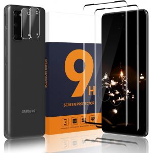 KAL-Film De Protection D'&Eacute;cran En Verre Blind&eacute; Pour Samsung Galaxy S20 Plus 5G, Duret&eacute; 9H, R&eacute;sistant Aux Rayures, Verre De Protection S20 Plus, Pas De Bulles, Couverture Compl&egrave;te 3D, Film De - Neuf