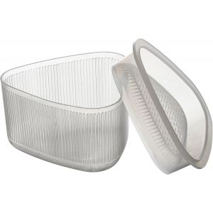 KU6768 Onigiri Kawaii Moulds x2,Practical Kitchen Utensils,Easy to Use,Transparent Plastic,Ideal for Family Meals,65 x 4 cm and 75 x 4 cm,Transparent Colour - Neuf