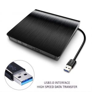 Slim USB 3.0 externe DVD RW Graveur de CD Lecteur Graveur Lecteur Lecteur pour PC portable - Neuf