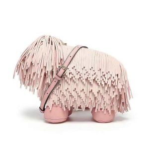 Les femmes Concepteur de Luxe &agrave; Franges, Sac d'&Eacute;paule Mignon Chiot Forme de Soir&eacute;e Sac &agrave; main en Faux Cuir pour les Femmes - Neuf
