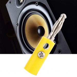 Lot de 10 connecteurs audio a fiche banane empilables de type lanterne de 4 mm, sans soudure - Neuf