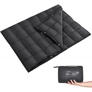 Letnerny-Couverture De Camping Légère D'extérieur 200,7 X 144,8 Cm, Couverture De Voyage Multifonctionnelle C , Couvertures De Couchage Ultra Légères Avec Bouton Pression, Couette De Couchage Pour - Neuf