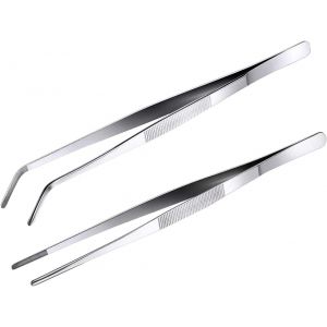 Mevronisshop-20cm Pince Cuisine 2pc Professionnel Pince Du Chef Pincette Culinaire De Precision Pour Viande Barbecue D&eacute;coration(20) - Neuf