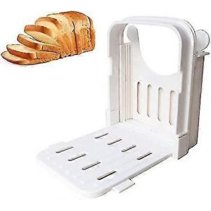 Grille à trancher le pain,tourne-sandwich/toast multifonctionnel,trancheuse manuelle maison pliante et réglable pour couper 4 épaisseurs de pain Q - Neuf