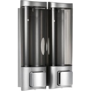 CMJAAGUR-200 Ml X 2 Distributeur De Savon Manuel, Montage Mural, Double Distributeur De Douche, Nettoyant Pour Les Mains, Distributeur De Lotion, Accessoire Salle De Bain[M1041] - Neuf