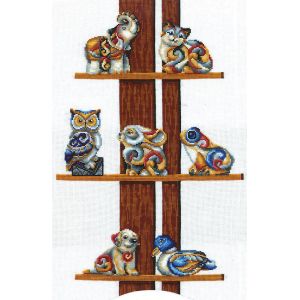 Kit Point De Croix Compt&eacute; Andriana "Collection De Figurines" 33x55 Cm - Neuf