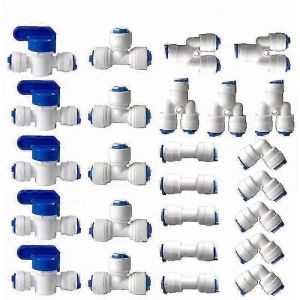 Raccord D'osmose Inverse De Filtre À Eau,Raccord Droit À Emboîtement De 1/4"" (6 Mm) Pour Tuyau De Filtre À Eau,Tubes De Raccords De Réfrigérateur (Combinaison De Type Y + T + I + L - Neuf