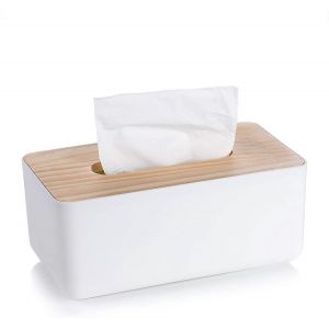 Boîte à mouchoirs Boîte à mouchoirs rectangulaire Boîte à mouchoirs en papier Boîte à mouchoirs en bambou Porte-boîte à mouchoirs rectangulaire - Neuf
