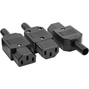 JGD-3pcs AC250V 10A 3P Femelle, Montage Panneau IEC320 C13 Connecteur Adaptateur Prise Alimentation - Neuf