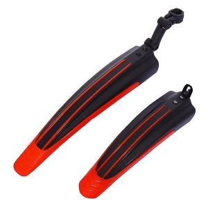 Garde-Boue R&eacute;glable Pour V&eacute;lo - Garde-Boue Avant Et Arri&egrave;re Durables Pour V&eacute;los De Route Et De Montagne, L&eacute;gers Et &Eacute;l&eacute;gants, Couleur Rouge - Neuf