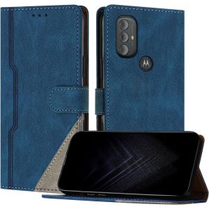 KAL-&Eacute;tui Pour Motorola Moto G Stylus 5G 2022, Housse En Cuir Pu Avec [Protection Antichoc Tpu] [Fonction Support] [Porte-Cartes ] Antichoc Magn&eacute;tique Coque Pour Moto G Stylus 5G 2022 - Bleu - Neuf
