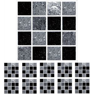 10 pcs autocollants pour carrelage - 15x15 cm, salle de bain et cuisine, taille d'autocollant pour carrelage pour décoration de carrelage mural - Neuf