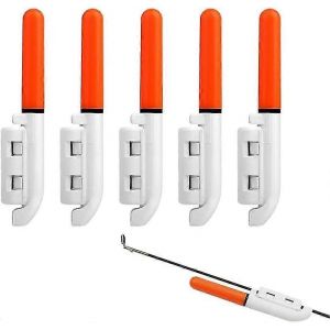5pcs Canne À Pêche Lumière,Lumières De Pointe De Canne Pour La Pêche De Nuit,Étanche À L'eau De Nuit De Pêche Morsure Alarme Bâton Lumineux,Accessoires D'équipement De Pêche - Neuf