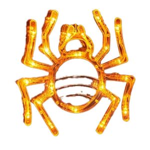 Lampe De Fen&ecirc;tre D&eacute;corative D'halloween,Lampe Led Ventouse En Forme D'araign&eacute;e,Id&eacute;ale Pour D&eacute;corer Divers Endroits - Neuf