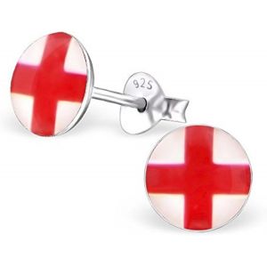 Cmjaagur-Boucles D'oreilles En Argent Sterling Avec Drapeau De L'angleterre[M2632] - Neuf