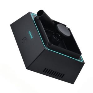 Cendrier &eacute;lectrique avec purificateur d'air int&eacute;gr&eacute;, cr&eacute;atif, intelligent, purification de l'air par ions n&eacute;gatifs, pour la maison, petit, avanc&eacute;, &eacute;limination des odeurs de fum&eacute;e, chargement USB, diam&egrave;tre 14 cm, anti-odeurs, noir - Neuf