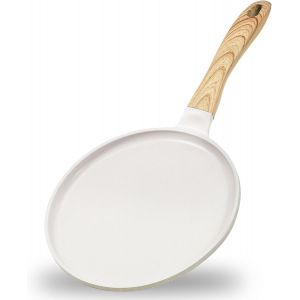 Po&ecirc;le Polyvalente Antiadh&eacute;sive En Aluminium 24 Cm Marron Blanc - Neuf