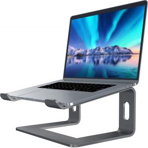 SUBZONAL-Laptop Stand Support pour Ordinateur Portable Compatible avec Mac MacBook Pro Air, Support Ergonomique Support de Montage Compact pour 10-15,6 Pouces Ordinateur Portable, LS1 Gris - Neuf