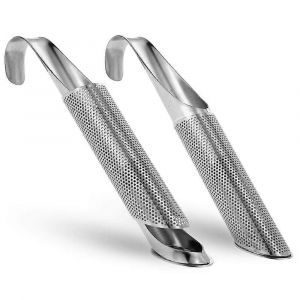 Lot de 2 infuseur à thé tuyau à thé en acier inoxydable filtre infuseur filtre à thé avec filtre à thé Mesh Pair - Neuf