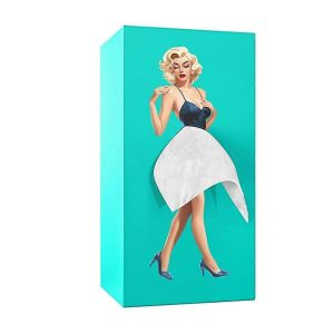 Bo&icirc;te de mouchoirs de fille de dessin anim&eacute;,Jupe volante,Bo&icirc;te de mouchoirs,Bo&icirc;te de serviette de d&eacute;coration de bureau,Jupe longue fille,Tissu - Neuf