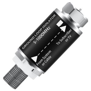 Isolateur de boucle de terre - Transformateur d'isolation audio pour t&eacute;l&eacute;vision par c&acirc;ble, TV/&eacute;liminateur de bruit - Neuf