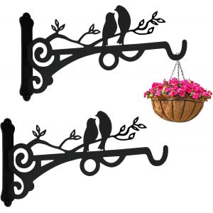 Mevronisshop-2 Pi&egrave;ces &Eacute;querre Suspension Plante Crochet Mural Pot Fleurs Plantes Support Fer Crochet Convient Pour Suspendre Des Paniers Des Carillons Des Nichoirs Des D&eacute;corations De Jardin Et Bien P - Neuf