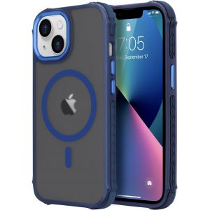Eryi-Coque Magnétique Pour Iphone 13 Compatible Avec Magsafe Recharge Sans Fil Étui Housse De Protection Antichoc En Tpu Antichoc/Pc Dur Housse Arrière Pour Iphone 13,Bleu - Neuf