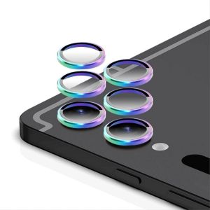 [Protection Compl&egrave;te Cam&eacute;ra Arri&egrave;re Protecteur Compatible Avec Samsung Tab S10 Ultra/S9 Ultra, [2 Pi&egrave;ces] Metal + Verre Tremp&eacute;, Verre Tremp&eacute; Camera - Colorful - Neuf