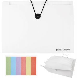 1 Pi&iquest;&iquest;ces A4 Trieur Documents Extensible,12 Poches Porte Documents,range document bureau,Accord&iquest;&iquest;on Classeur Pochettes Porte-documents,pour rangement documents(Blanc) - Neuf