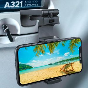 1x Support De Téléphone Portable Pour Avion, Train, Bateau & Travail, Universel Portable Pliable 360° Articulation & Pince De Table, Cuisine, Bureau, Homeoffice Smartphone (Breveté[Car780146] - Neuf