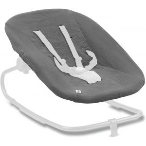 Housse Transat Pour Siege Chaise Bebe Highchair Bouncer (Eco) (Non Compatible Avec Autres Modèles), Coton, Avec Élastique Et Fentes Pour Harnais 5 Points, Lavable À 60° - Vert Sauge - Neuf