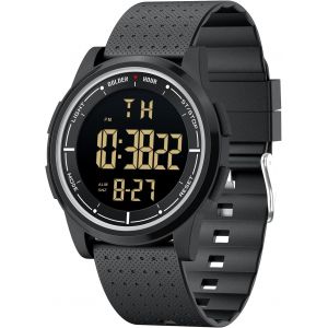 Eryi-Montre Homme & Femme 5atm Bracelet Digitale Étanche, Montre-Bracelet En Caoutchouc À Affichage Grand Angle Ultra-Mince Pour Garçons Et Filles - Neuf