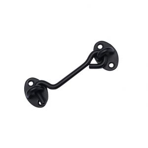 Pièces de Verrouillage de Porte Crochet en Acier Inoxydable Noir Crochets en Acier avec de l'Huile Verrous de la Porte et Boulons pour la Grange des Serrures de Porte de salle de Bains - Neuf