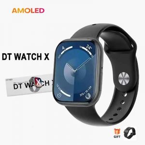 2025 nouvelle s&eacute;rie Watch10 GPS piste montre intelligente hommes femme HD Bluetooth appel &eacute;tanche sport SmartWatch pour Apple Android IOS,Ceinture en maille noire DT Series 10 de 32 Go - Neuf
