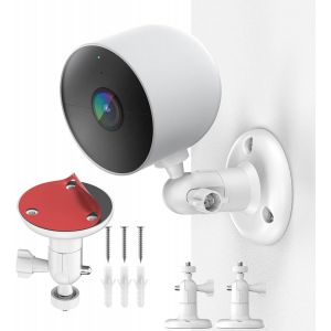 Support de caméra autocollant avec filetage 1/4-20 pouces,support mural pour Ring Stick Up Cam Battery 2nd Gen,Arlo Ultra 2,Arlo Essential Spotlight,support de caméra de surveillance réglable à 360° - Neuf