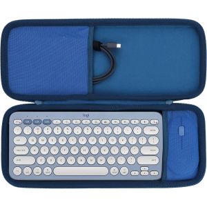 Dur &Eacute;tui Housse Cas Compatible avec Logitech Pebble 2 Combo K380s K380 Clavier sans Fil et M350s M353 Souris (Bleu) - Neuf