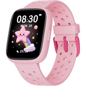 Montre Connect&eacute;e Enfant Non App Connect&eacute;e, 1,83"" Smartwatch Avec Podom&egrave;tre, Ip68 &Eacute;tanche, Cardiofrequencem&egrave;tre, Moniteur De Sommeil, Jeux De Puzzle Pour Filles Les Enfants De 5 Ans Et Plus[Z1952] - Neuf