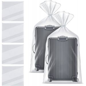 4 Pi&egrave;ces Grand Sac Plastique, 100&times;150Cm Sac De Rangement Extra Larges, Plastique Rangement Transparent Pour Bagages, Meubles, Consolateurs, Cha , Jouet - Neuf