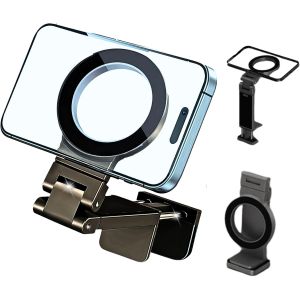 KALANKA-Support T&eacute;l&eacute;phone Magn&eacute;tique Universel &iquest; Aluminium Premium, Rotation 360&deg;/180&deg;, Compatible MagSafe &iquest; Fixation Forte, Polyvalent Voiture/Bureau/&Eacute;cran/Table &iquest; pour iPhone & Android - Neuf