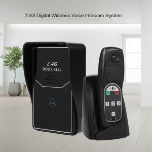 Sonnette de porte sans fil 2,4 GHz ISM, deverrouillage a distance, systeme d'interphone vocal numerique sans fil, UE 100-240 V - Neuf