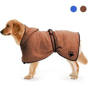 Peignoir Pour Chien En Microfibre Serviette De Bain Pour Chien À Séchage Rapide - Neuf